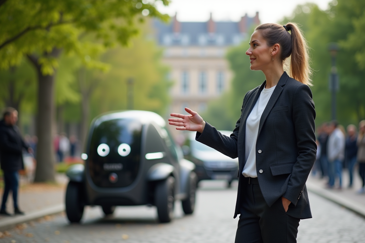 Ingénieure française présente un moteur à eau moderne en extérieur